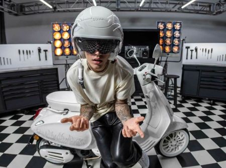 Justin Bieber Teams Up with Vespa: See His Scooter