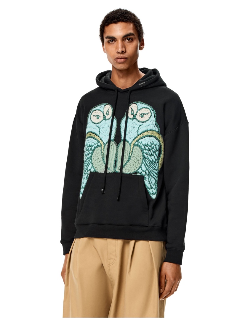 Loewe Embroidered Owl Hoodie