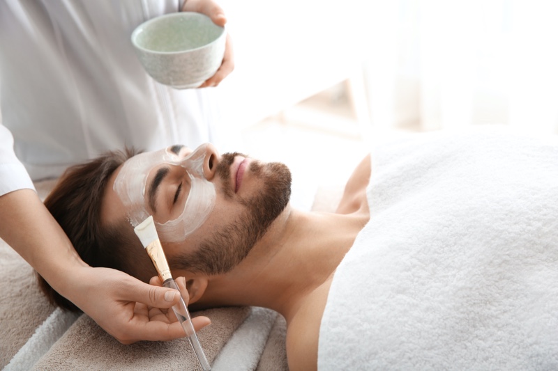 Man Grooming Facial