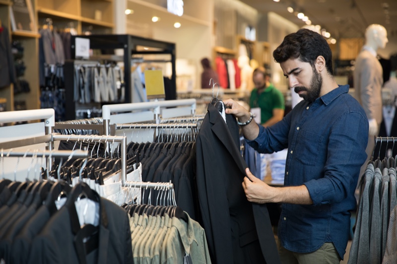 Man Shopping in Store