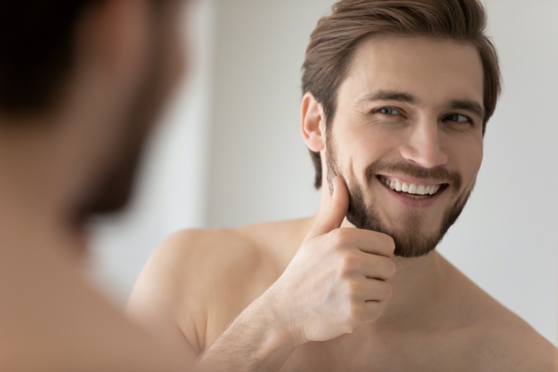 Man with White Teeth Mirror