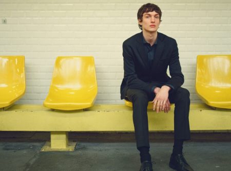 Lucas Dons Sartorial Cuts in the City for Massimo Dutti