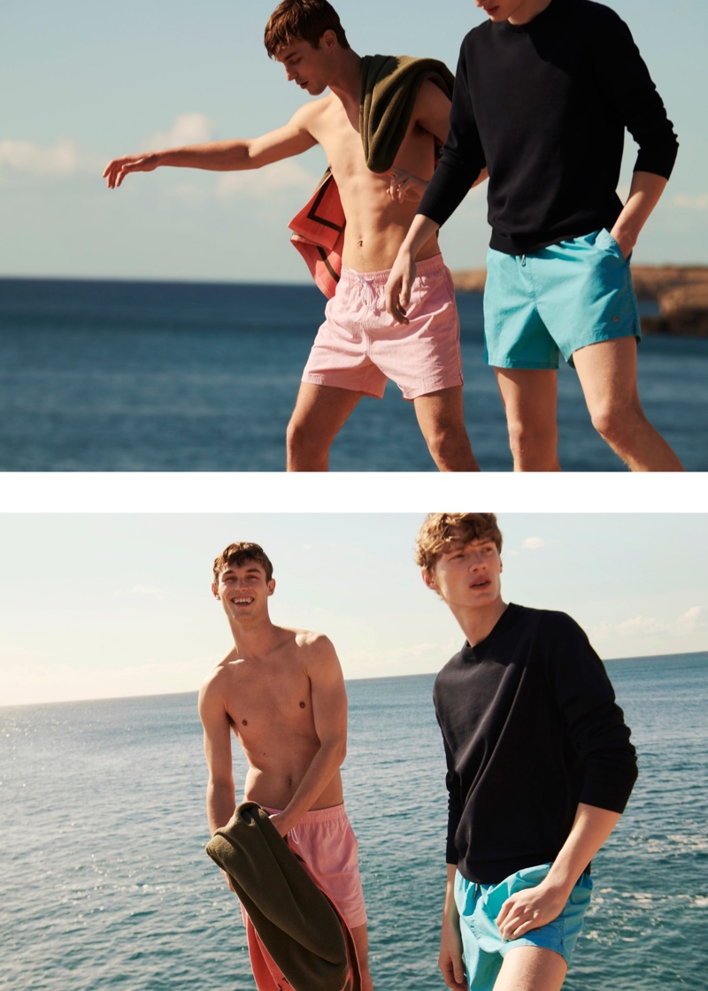 Kit & Braien Tackle an Early Summer in Massimo Dutti Swimwear