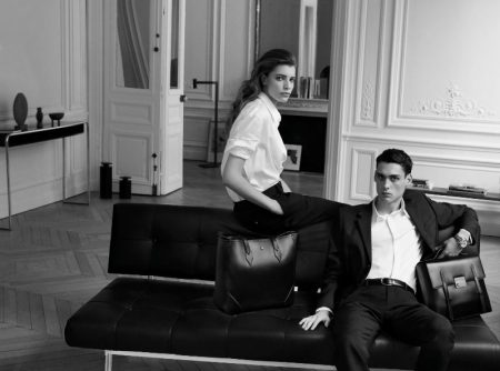 Montblanc enlists models Mirthe Dijk and Ludwig Wilsdorff to star in its Meisterstück collection campaign.