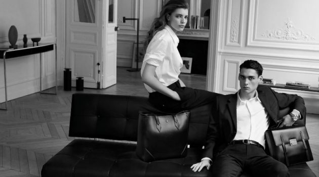 Leather Goods Take the Spotlight for Montblanc Meisterstück Collection Montblanc enlists models Mirthe Dijk and Ludwig Wilsdorff to star in its Meisterstück collection campaign.