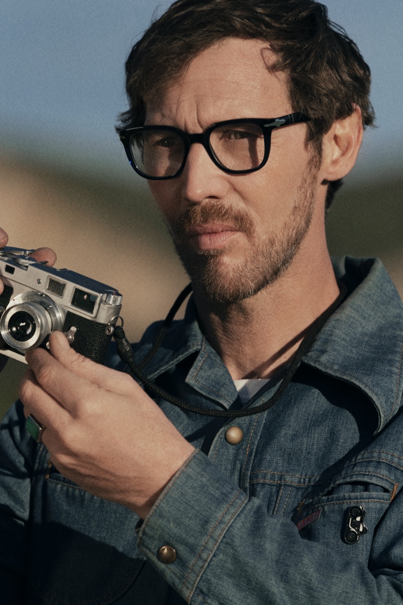 Donning Persol glasses and picking up a camera, Dimitri Coste stars in Persol's "The Drive, Within" campaign.
