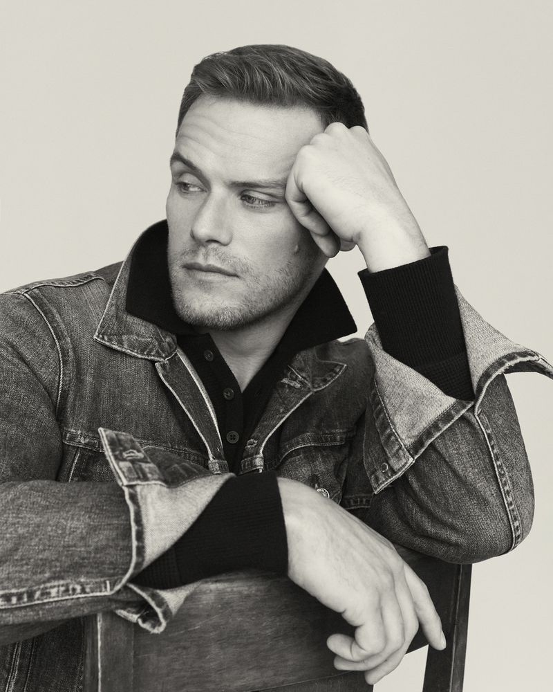 Sam Heughan Side Profile Photoshoot InStyle 2022