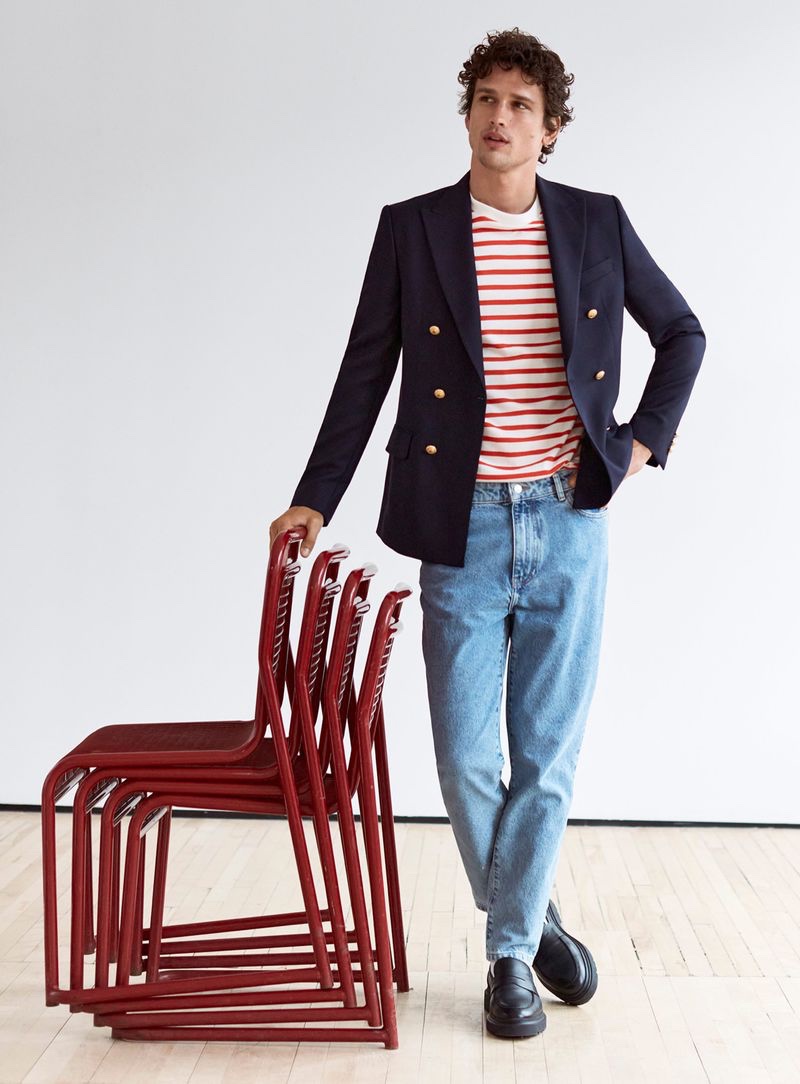 Simon Nessman Dons Sporty Chic Outfits for Simons