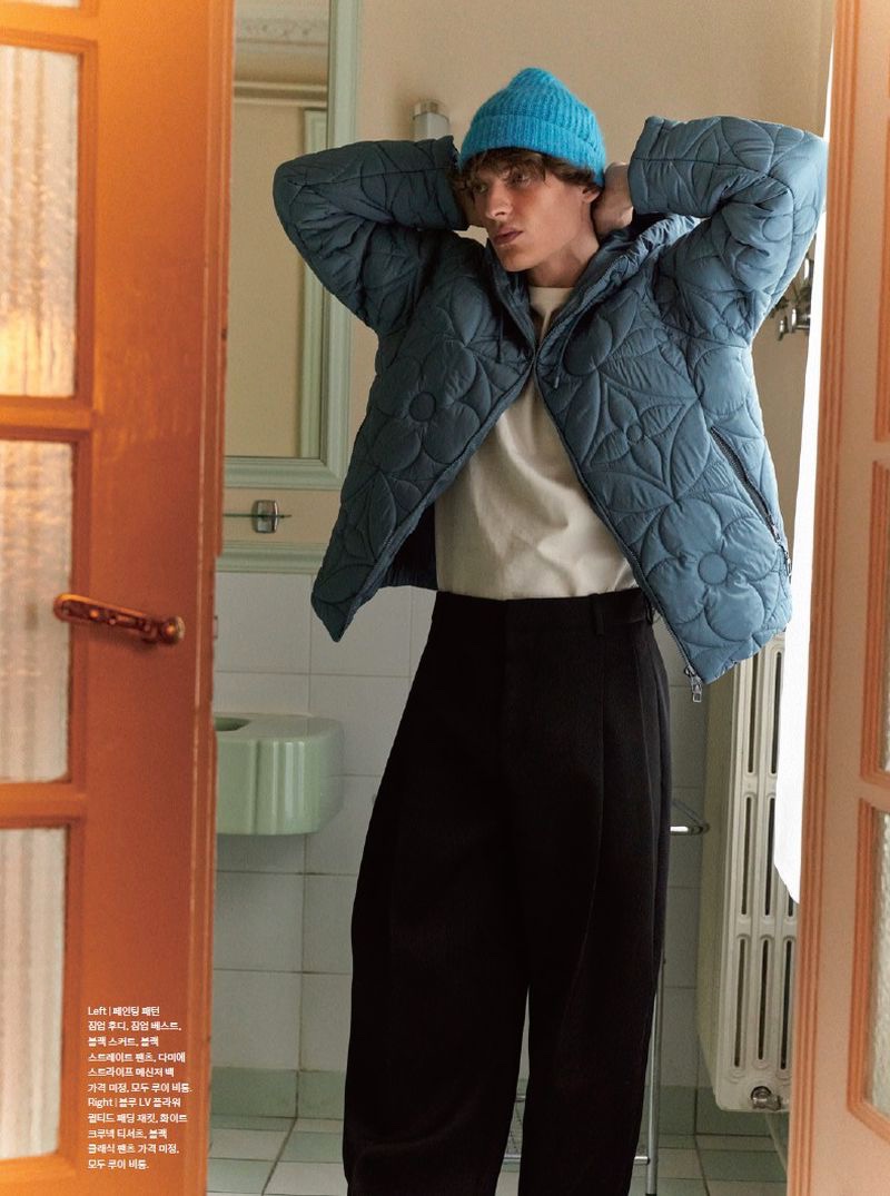 Valentin Caron Model 2022 Editorial GQ Korea 003