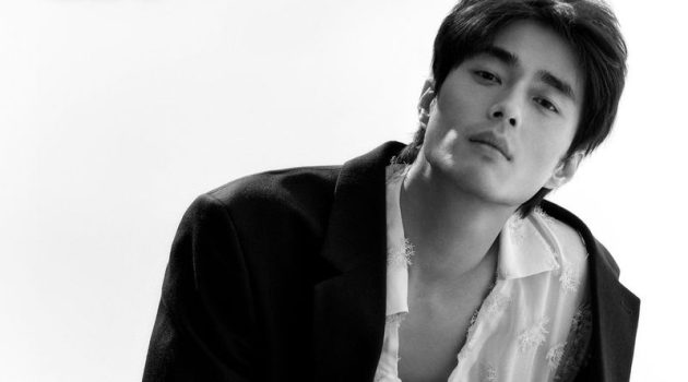 Zhao Lei Dresses in Soft Menswear for Chic Magazine China Zhao Lei Dresses in Soft Menswear for Chic Magazine China