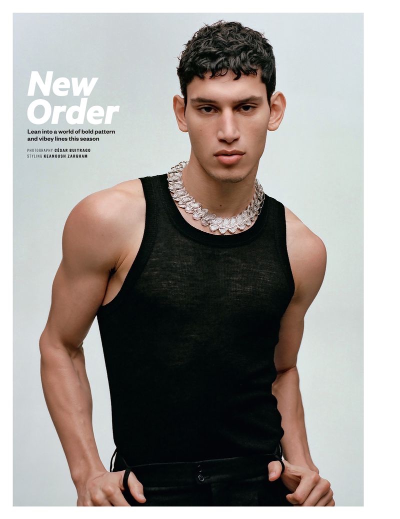 » Alexis Chaparro Embraces Modern Shapes for GQ Middle East Alexis Chaparro Model 2022 Editorial GQ Middle East 001