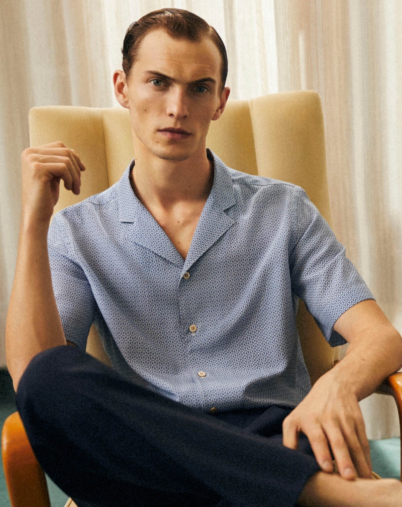 Corneliani Campaign Spring 2022 Jonas Mason Model