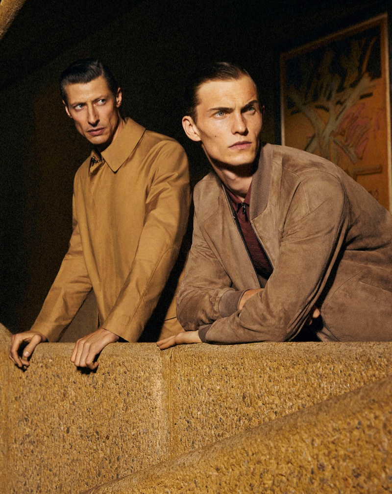 Jonas & Luc Embody Modern Elegance in Corneliani Spring '22 Campaign