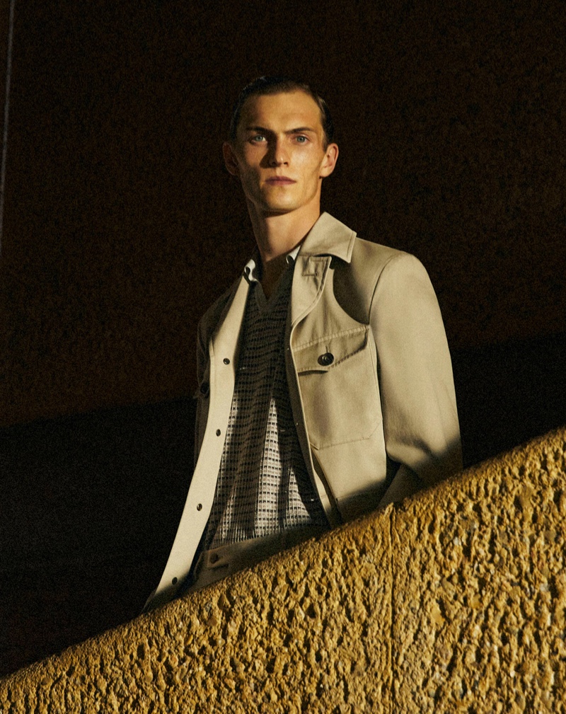 Corneliani Campaign Spring 2022 Jonas Mason Model