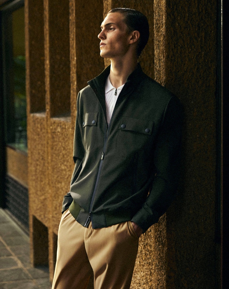 Corneliani Campaign Spring 2022 Jonas Mason Model