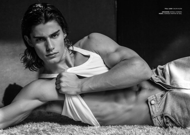 Corrado Martini Model Shirtless Photoshoot