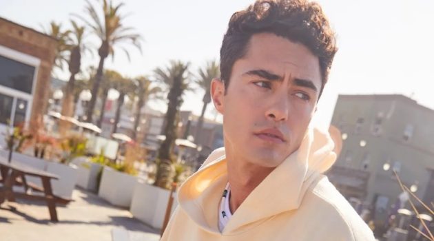Darren Barnet Makes a Splash as Victoria's Secret PINK Ambassador Darren Barnet Victoria's Secret PINK Yellow Hoodie 2022
