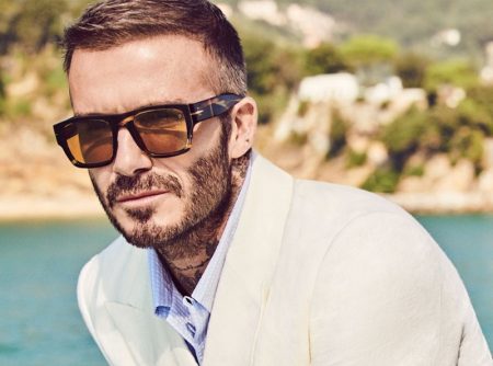 David Beckham Tortoiseshell Sunglasses Eyewear Campaign Spring 2022