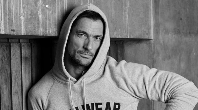 David Gandy Wears Sporty Style for Wellwear Campaign David Gandy Wellwear Hoody Set Spring 2022 Campaign