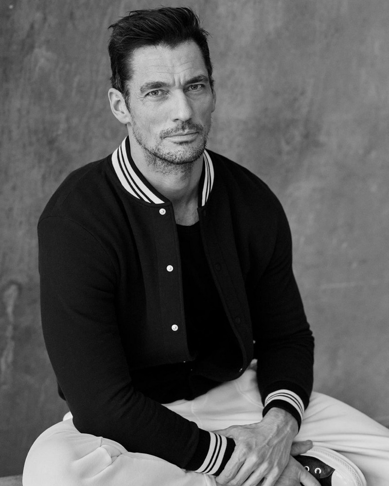 David Gandy Black-and-white Photo Campaign Wellwear Spring 2022