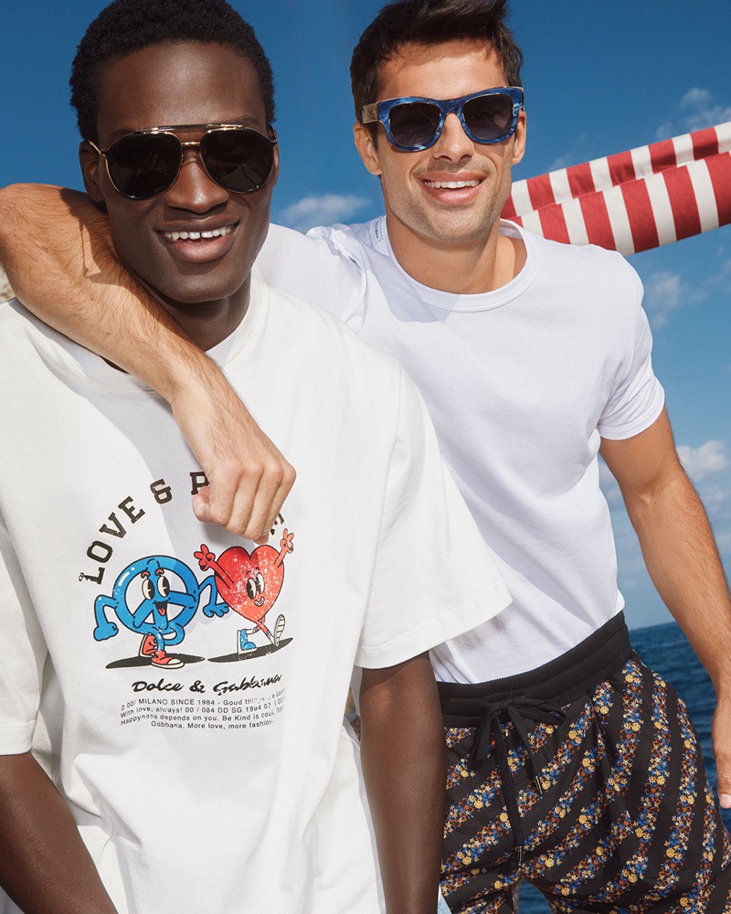 Yves Diatta Elliot Meeten Models Dolce & Gabbana Campaign Men Summer 2022