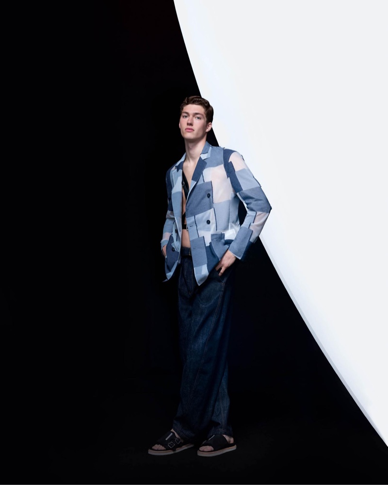 Valentin Humbroich Model Emporio Armani Campaign Men Spring 2022