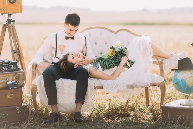 Groom Bride Outdoor Photoshoot