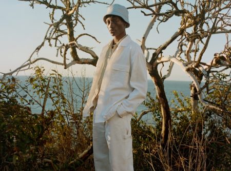 Youssouf Bamba Model H&M Linen Shirt