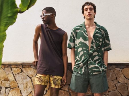 Diogo Gomes Saeed Models H&M Men Magic Isle Beach Collection 2022