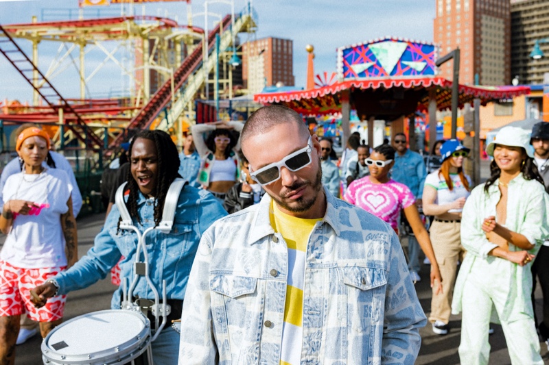 J Balvin Spreads Peace & Love with GUESS Originals Amor Collection