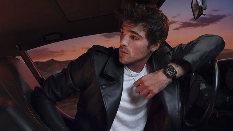 Jacob Elordi TAG Heuer Monaco Watch Campaign 2022