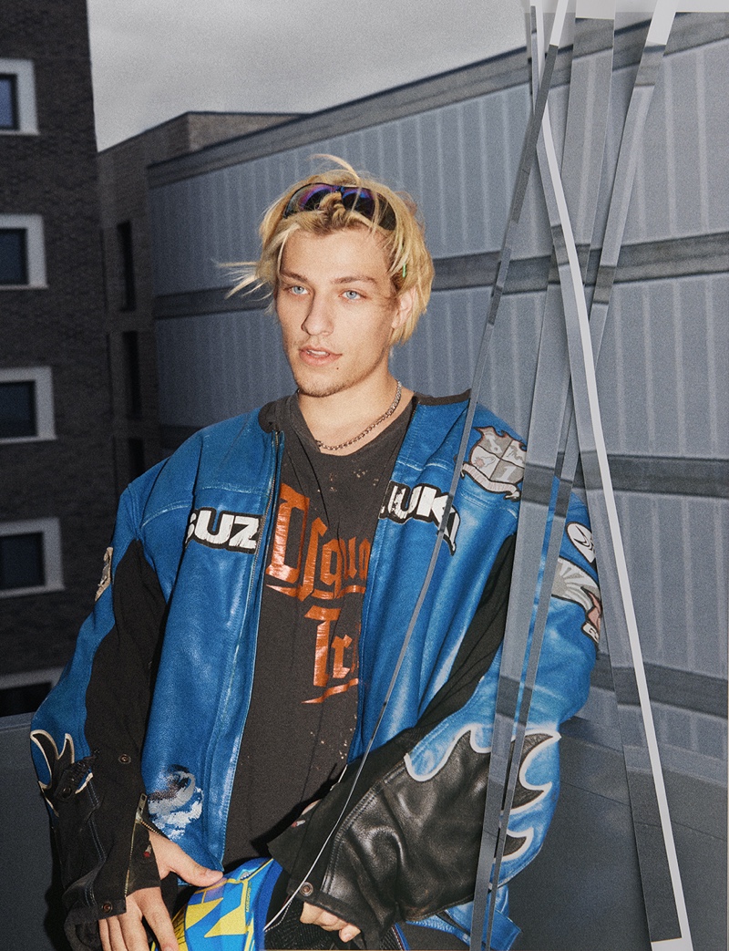 Jake Bongiovi Biker Style Man About Town 2022 Photoshoot » Jon Bon Jovi's Son Jake Bongiovi Lands Man About Town Cover Jake Bongiovi Biker Style Man About Town 2022 Photoshoot