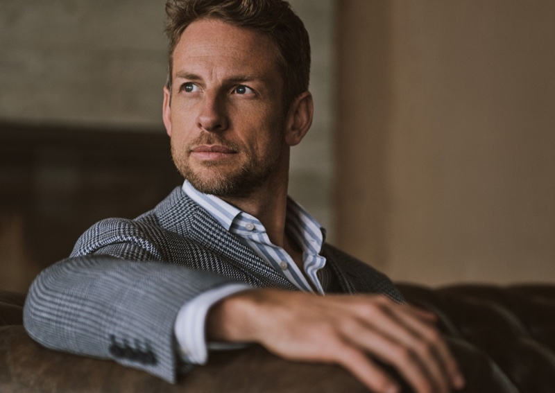 Jenson Button Close-up Hackett London Campaign Spring 2022