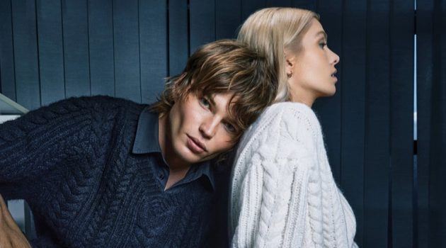 Jordan Barrett Co-signs Gender-neutral Style with SIR. Collaboration Jordan Barrett Stella Maxwell Models SIR. Campaign 2022