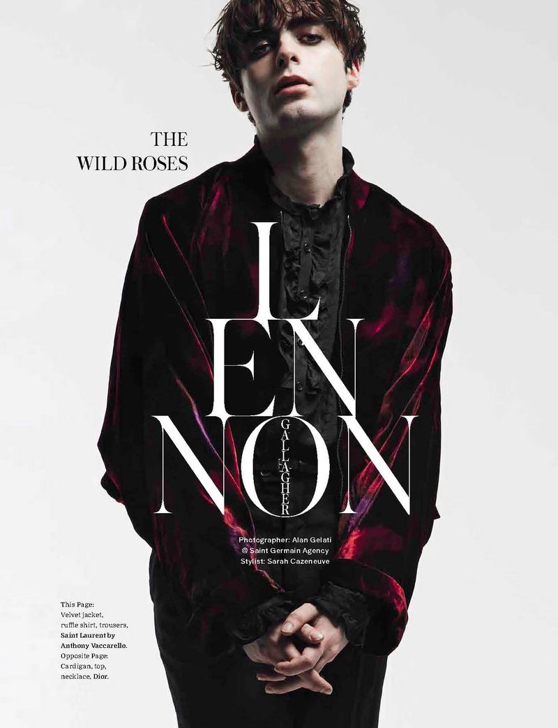 Lennon Gallagher Stars in Moody Story for Vogue Man Hong Kong