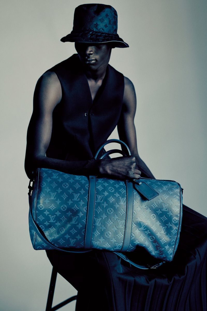 Men Louis Vuitton Monogram Keepall Bag Leather 2022