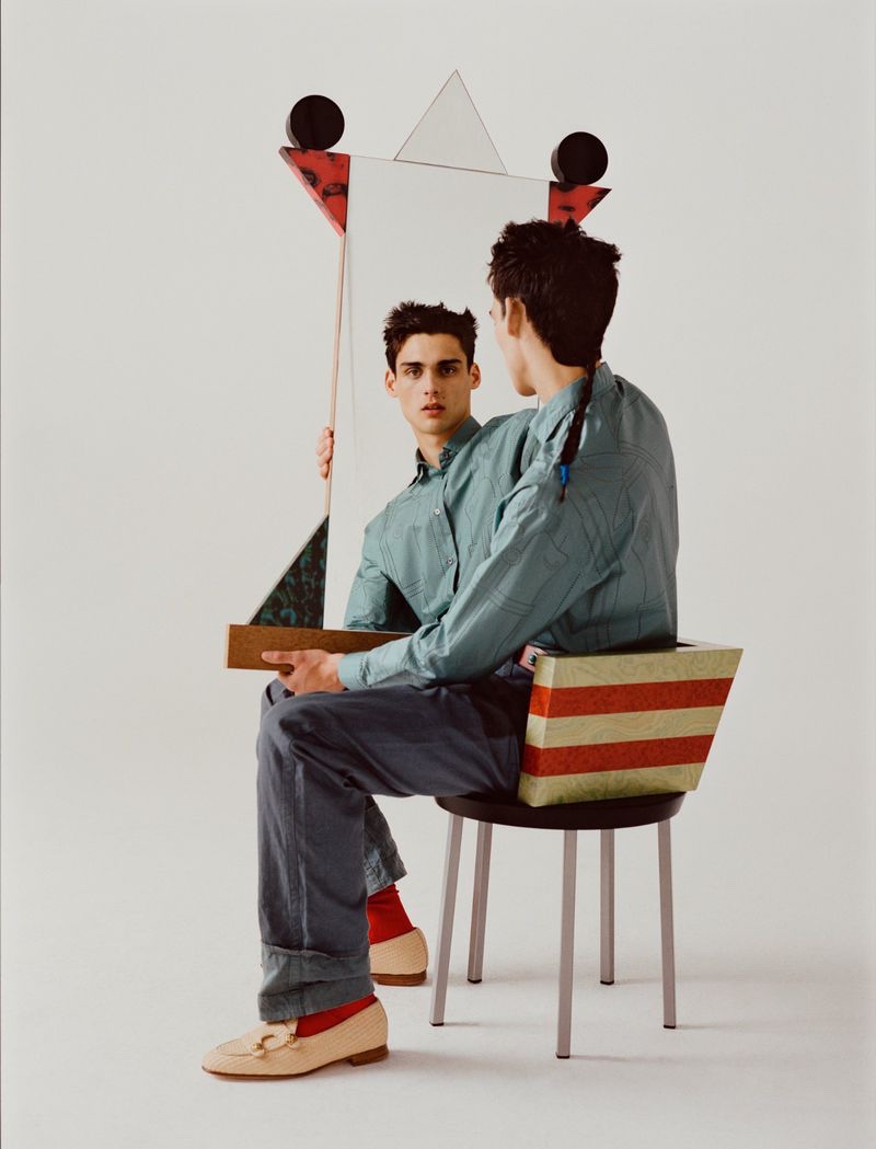 » Ludwig Wilsdorff Takes on Fashion & Decor for How to Spend It Ludwig Wilsdorff Model How to Spend It 2022 002