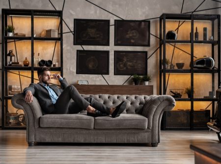 Male Model Couch Elegant Home Decor Artwork