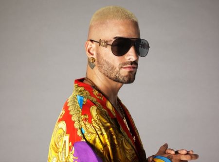 Maluma Rocks Medusa Biggie Shades for New Versace Campaign