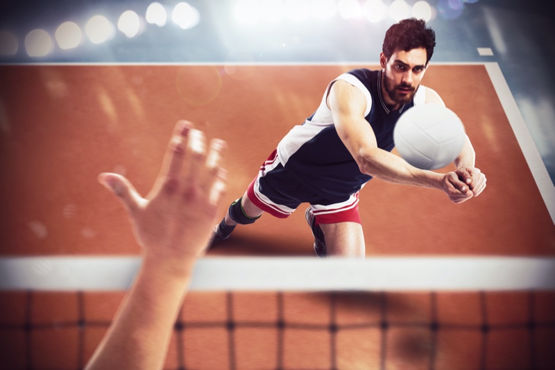 Man Playing Volleyball