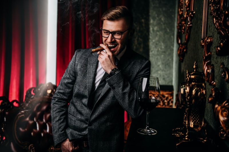 Man Smoking Cigar Man Smoking Cigar