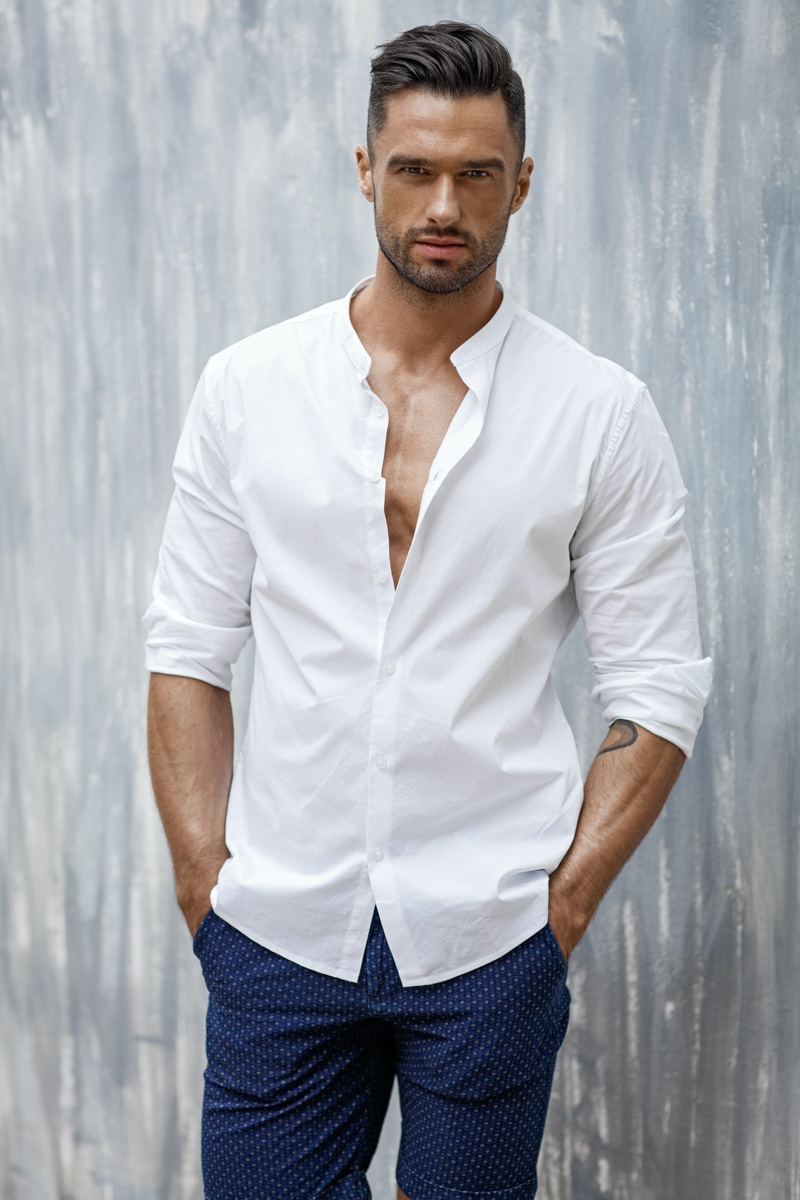 Man Wearing White Shirt