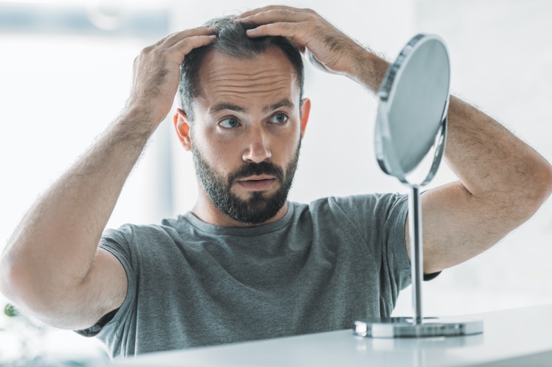 Man with Thinning Hair Mirror