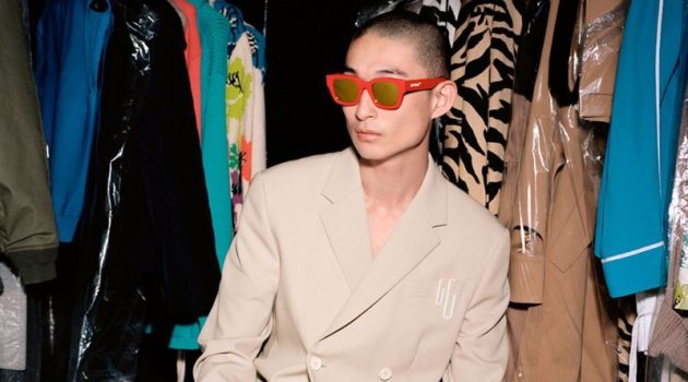 Sang Woo Kim Wears Statement Shades for Off-White Eyewear Campaign