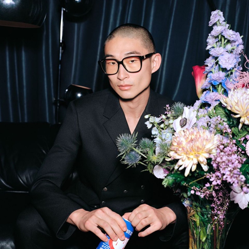 Sang Woo Kim Model Glasses Off-White Campaign Eyewear Spring 2022