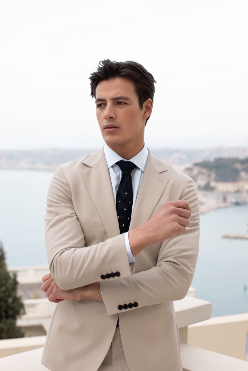 Harry Gozzett Model Suit REISS Campaign Summer 2022 Men