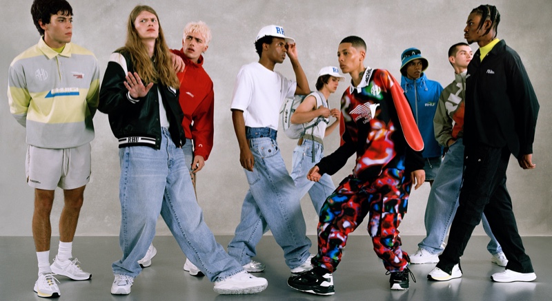 Luca Fersko, Finlay Mangan, Tanner Reese, Bodien Kagenaar, Hubert Smielecki, Kai Isaiah Jamal, Kailand Morris, Alfredo Diaz, and Alex Wynter appear in the Rhuigi x Zara RHU collection campaign. » Zara + Rhuigi Villaseñor Disrupt Menswear Codes with RHU Collection Luca Fersko, Finlay Mangan, Tanner Reese, Bodien Kagenaar, Hubert Smielecki, Kai Isaiah Jamal, Kailand Morris, Alfredo Diaz, and Alex Wynter appear in the Rhuigi x Zara RHU collection campaign.