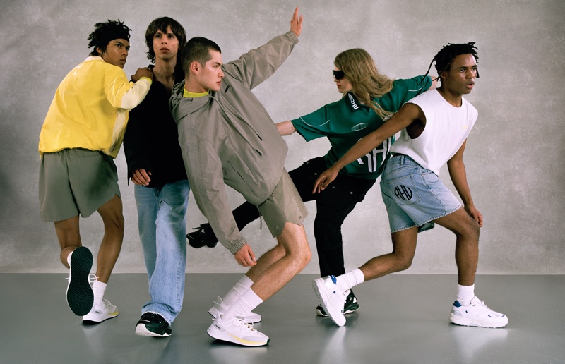 Bodien Kagenaar, Hubert Smielecki, Alfredo Diaz, Finlay Mangan, and Alex Wynter stars in the Rhuigi x Zara RHU collection campaign. » Zara + Rhuigi Villaseñor Disrupt Menswear Codes with RHU Collection Bodien Kagenaar, Hubert Smielecki, Alfredo Diaz, Finlay Mangan, and Alex Wynter stars in the Rhuigi x Zara RHU collection campaign.