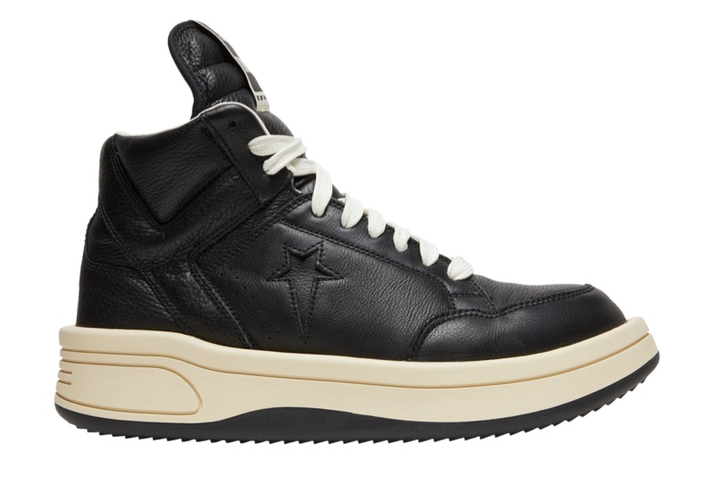 Rick Owens TURBOWPN Mid Black Cloud Cream » Complete Guide to Rick Owens x Converse Collaboration Rick Owens TURBOWPN Mid Black Cloud Cream