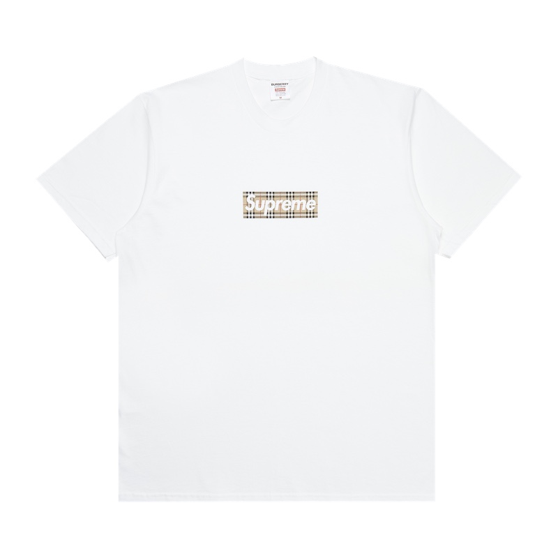 Supreme x Burberry Box Logo Tee White » Complete Guide to Supreme x Burberry Collaboration Supreme x Burberry Box Logo Tee White